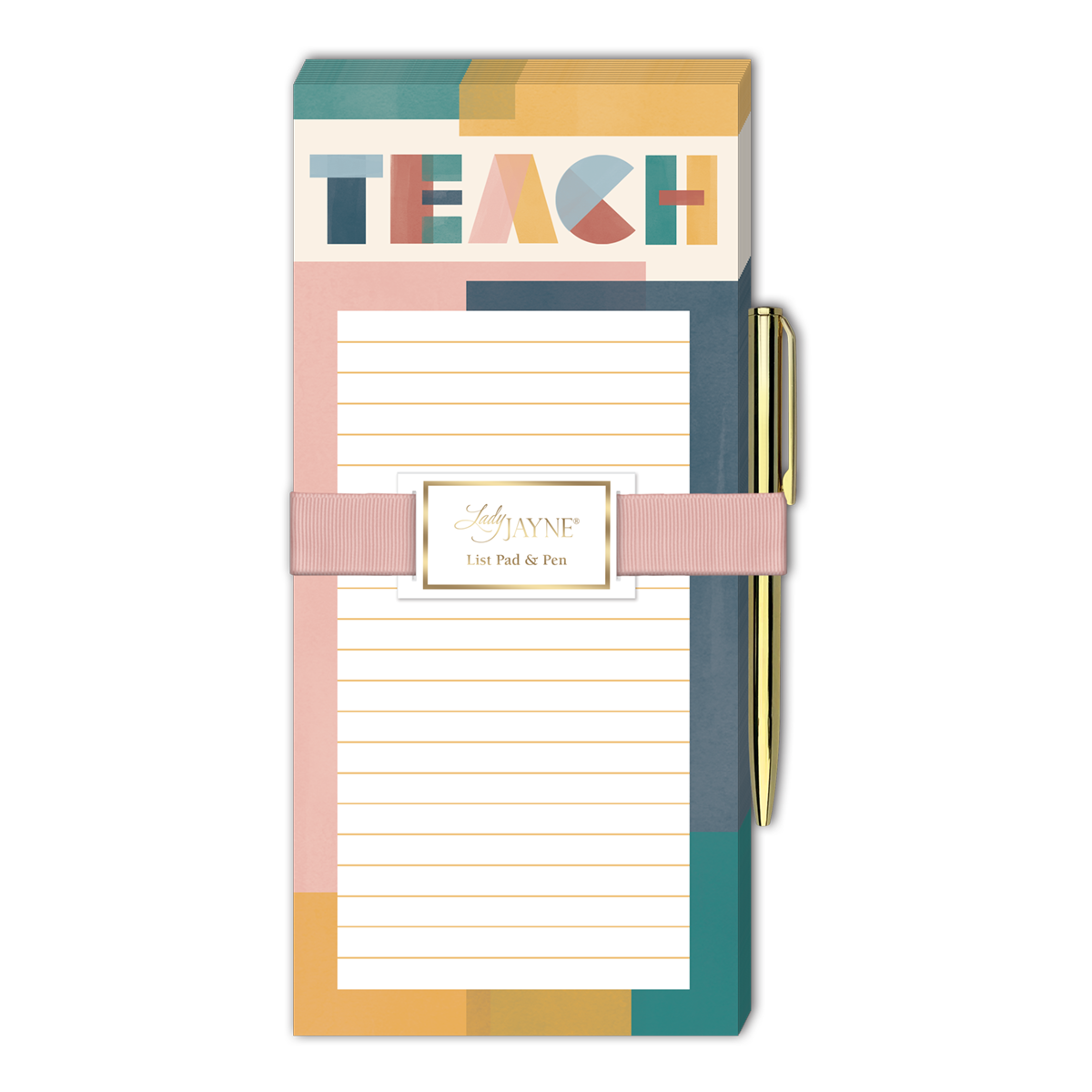 Modern Teacher Teach Magnetic List Pad With Pen